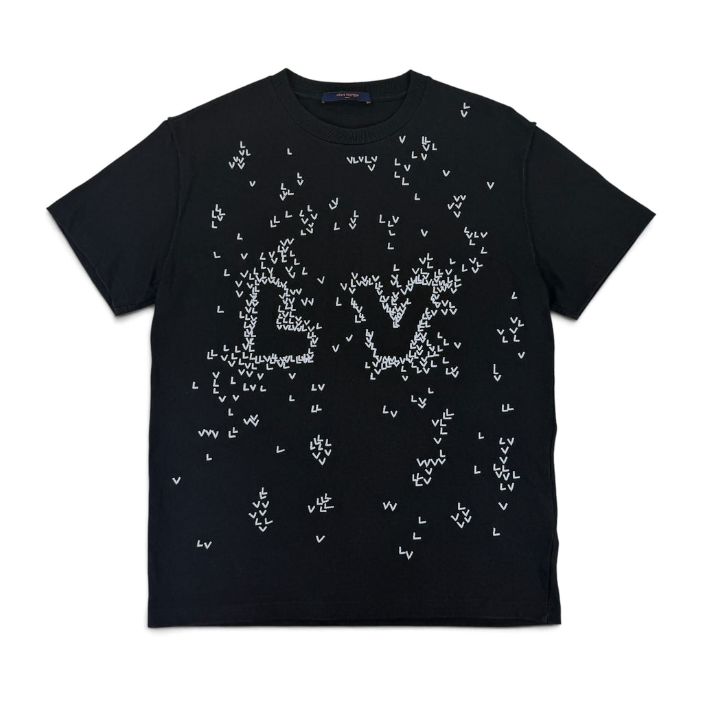 Louis Vuitton Men’s LV Spread Embroidery Black T-Shirt - Small