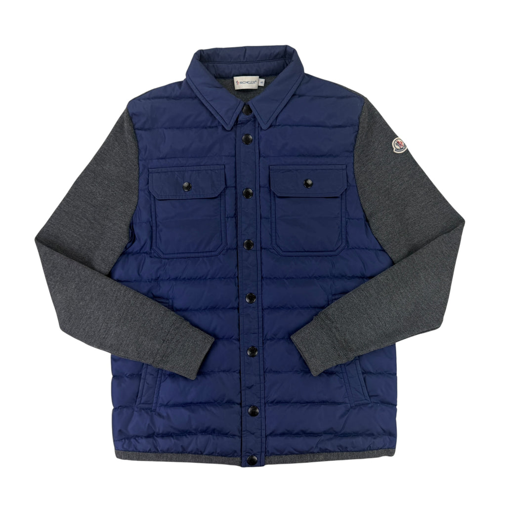 Moncler Men’s Blue Zip-up Tricot Cardigan - Small