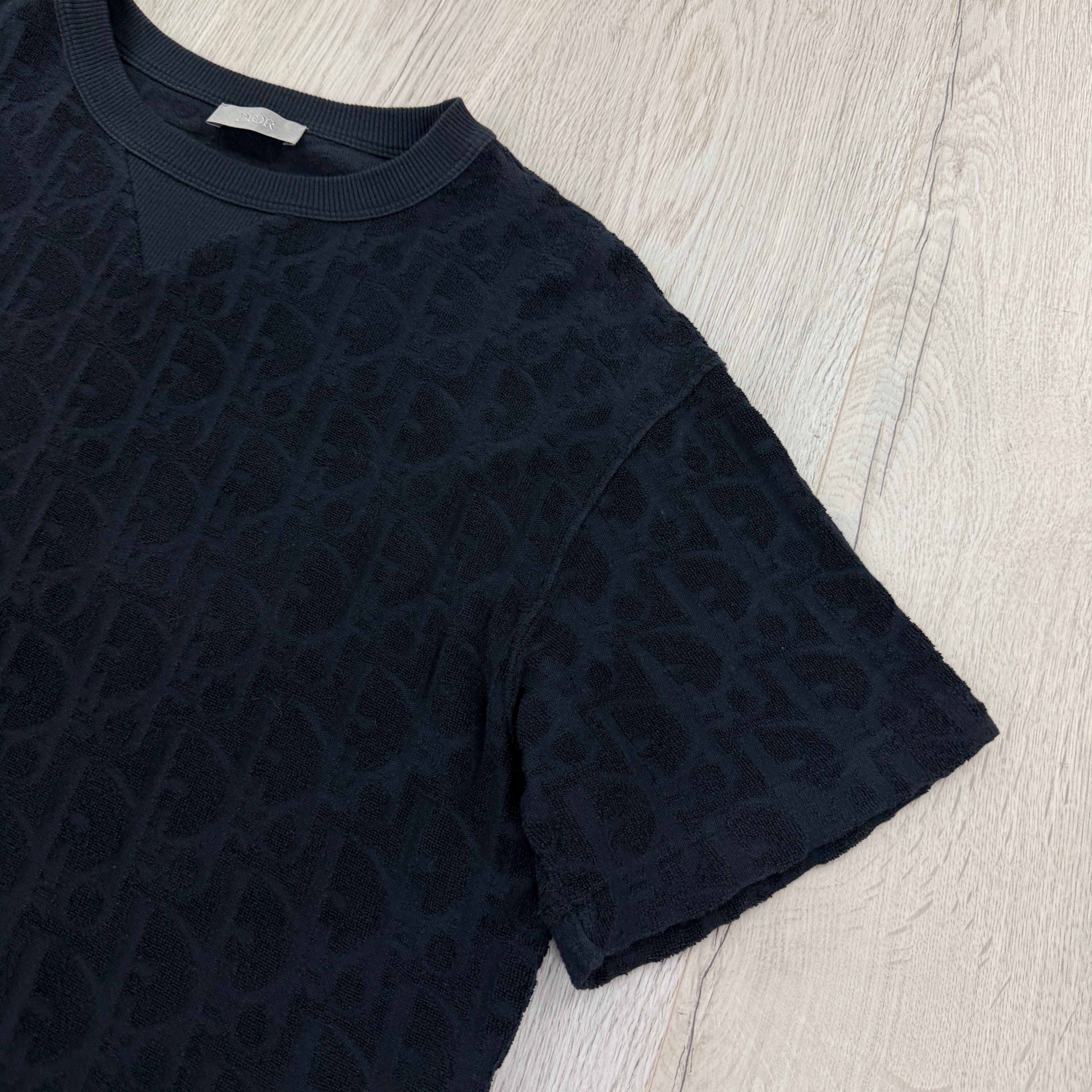 Dior Men’s Navy Oblique Towel T-thirt - XS Oversized