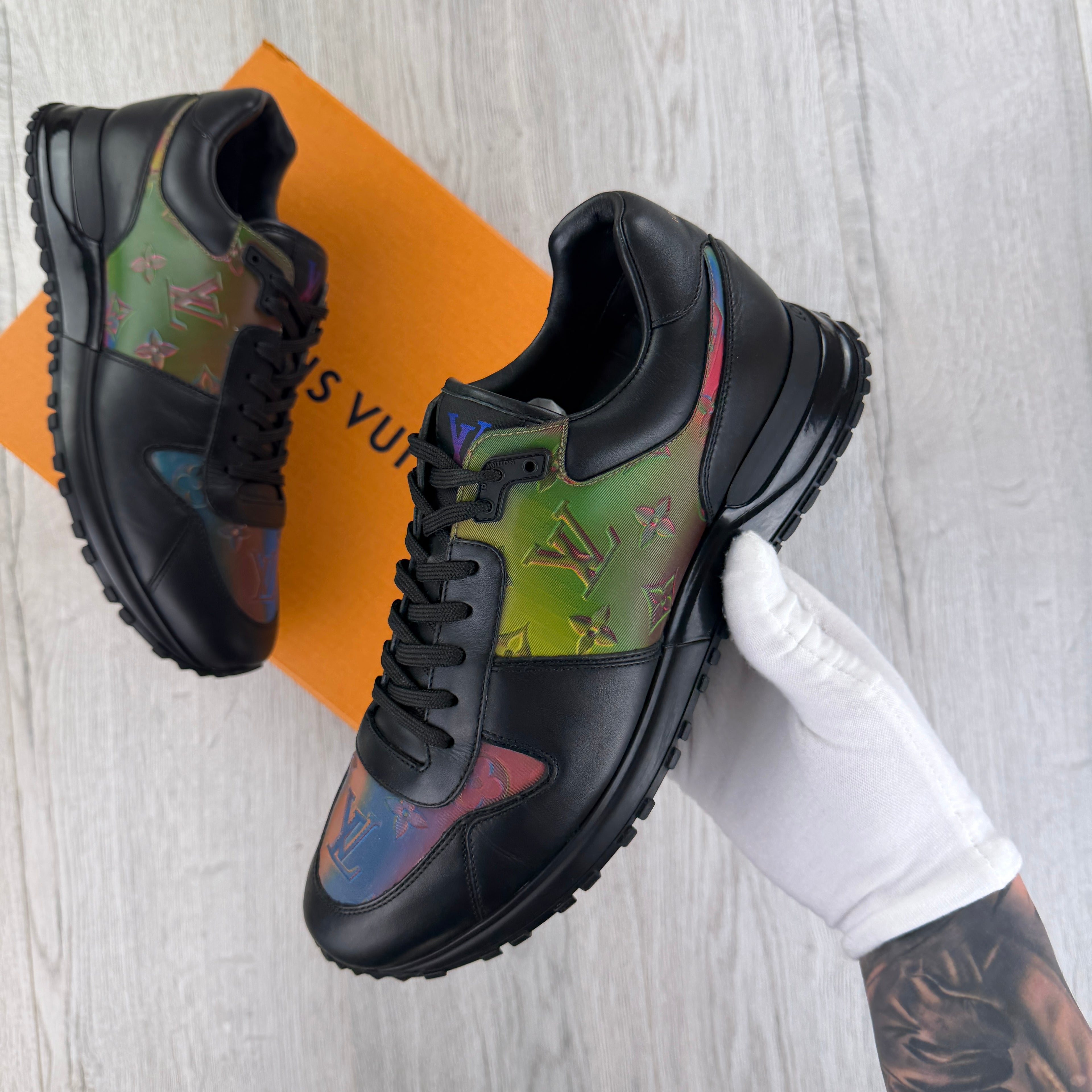 Louis Vuitton Men’s Prism Leather Run Away Trainers - UK 6.5 (Fit 7)