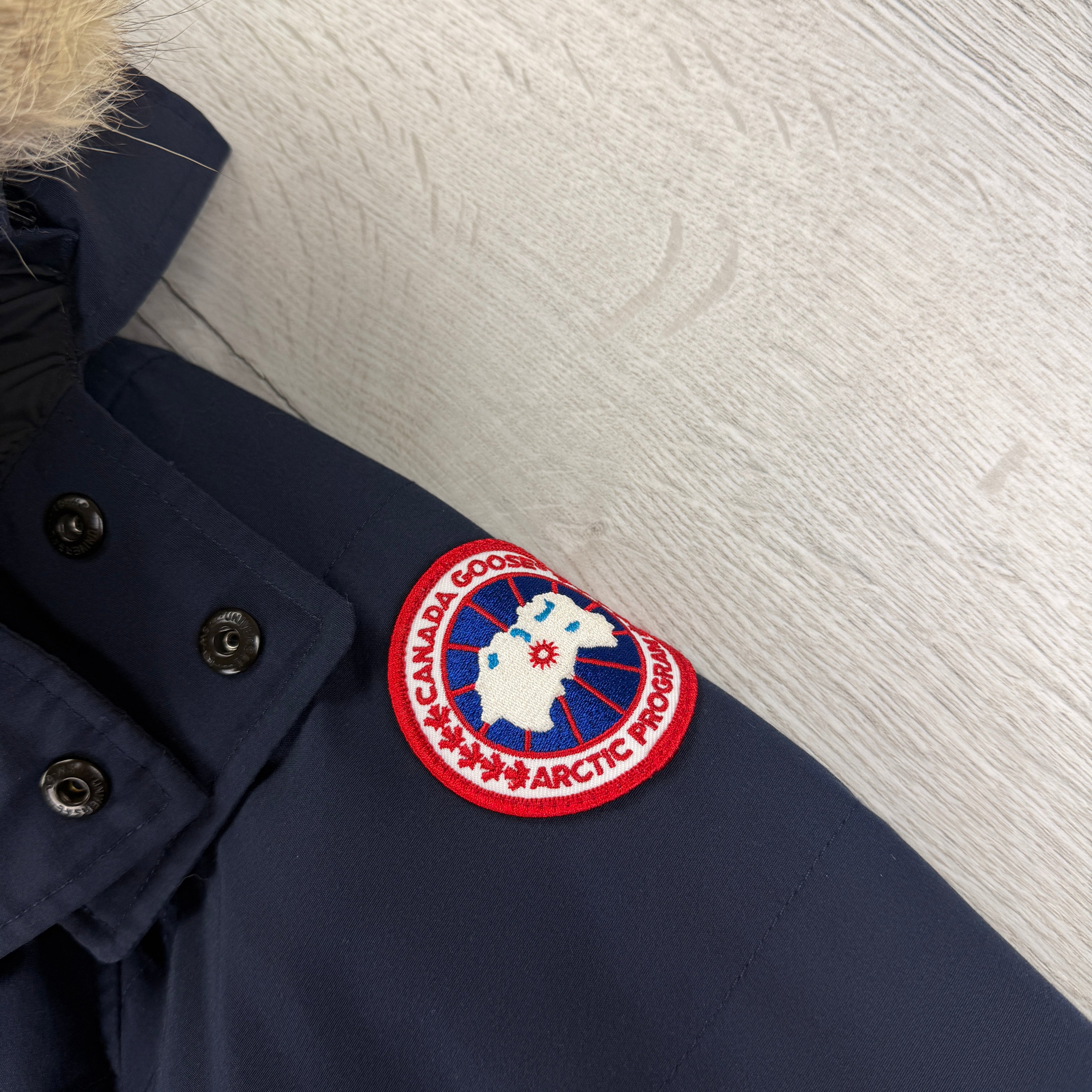 Canada Goose Men’s Wyndham Navy Parker Jacket - Small Fusion