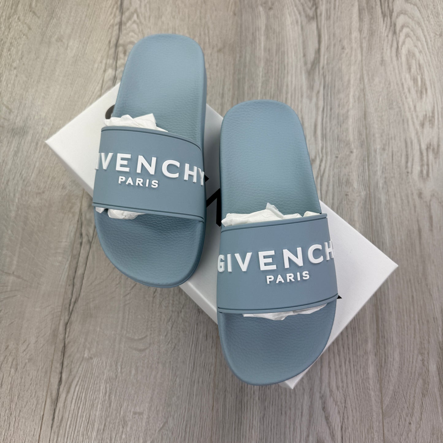 Givenchy Men’s Sky Blue Sliders