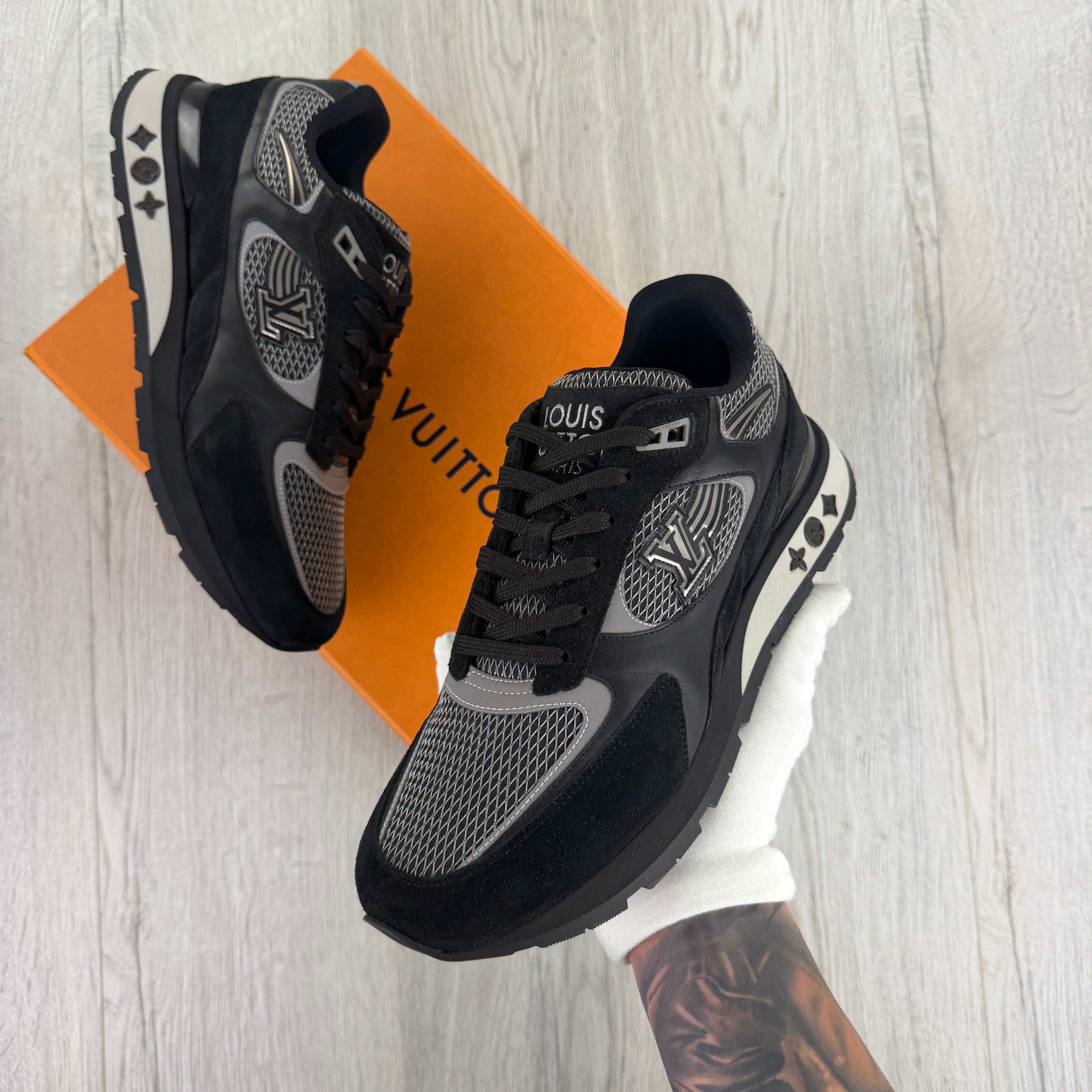 Louis Vuitton Men’s Black Run Away Trainers - Uk 7.5 (Fit 8)