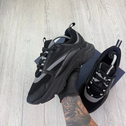 Dior B22 Men’s Triple Black Runners - 43 (Fit Uk 8.5)