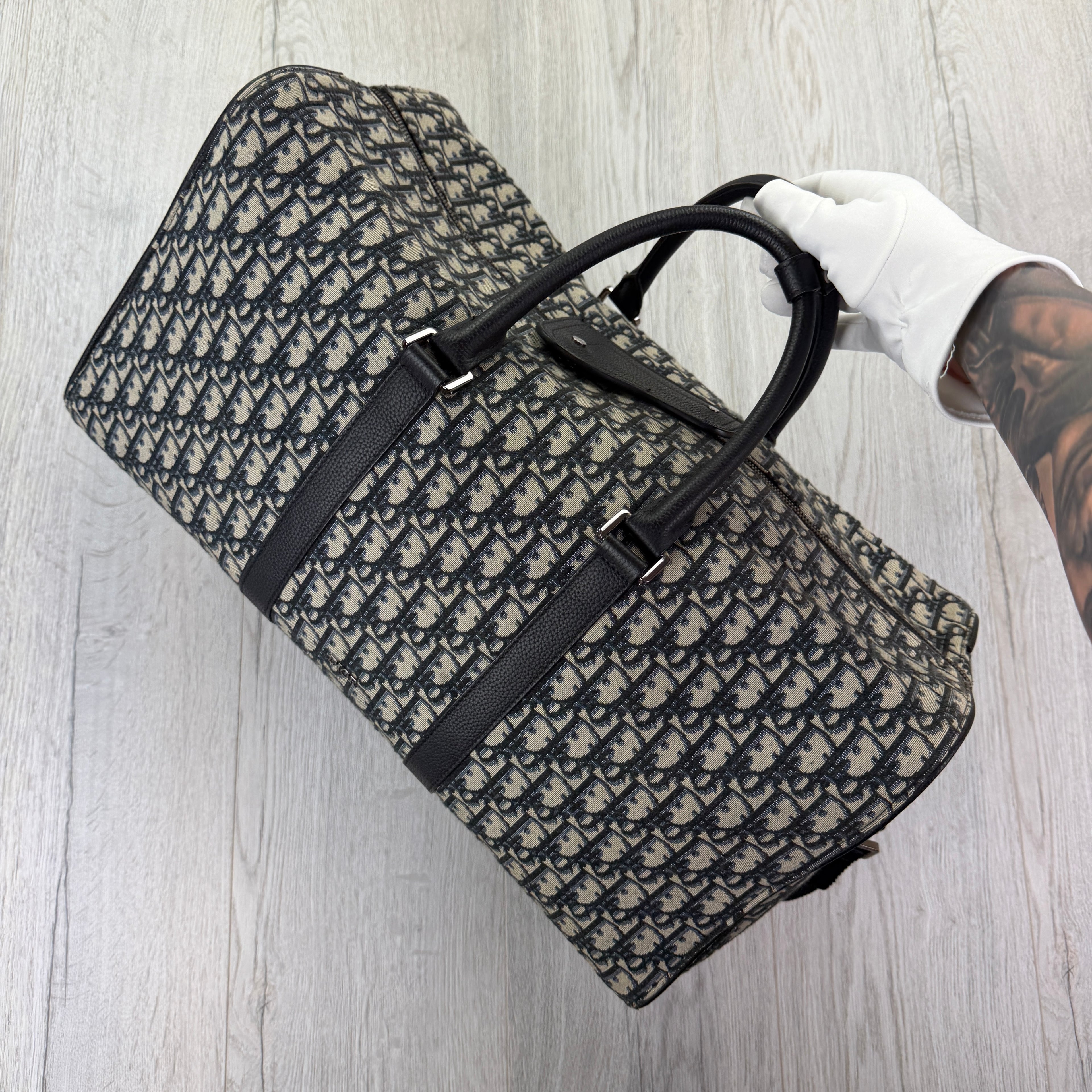 Dior Oblique Jacquard Lingo 50 Boston Bag Travel Bag