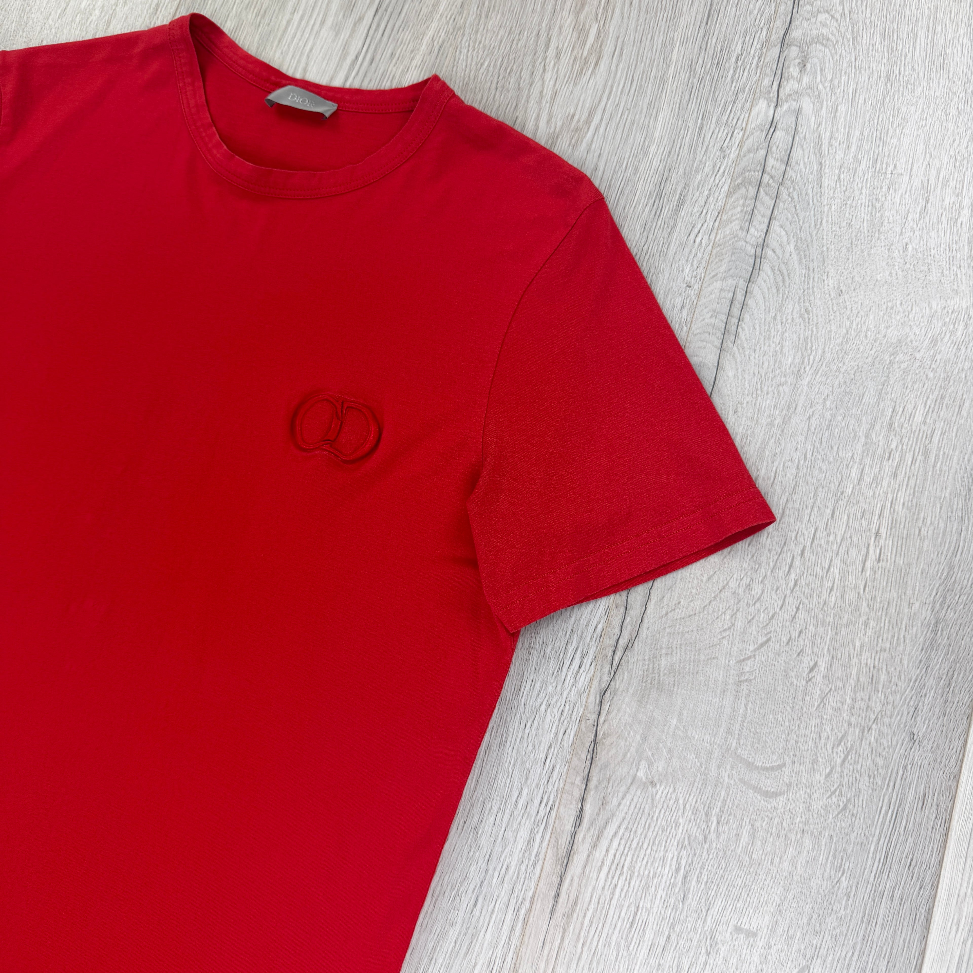 Christian Dior Men’s Red T-shirt - Large Slim