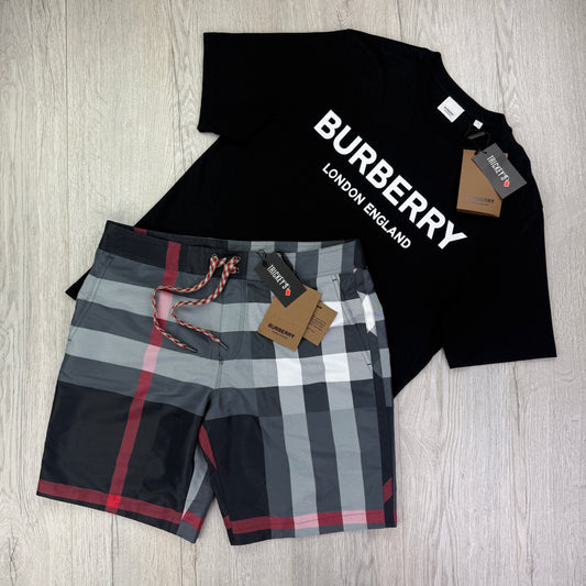 Burberry Men’s T-shirt & Swim Shorts Set - Large