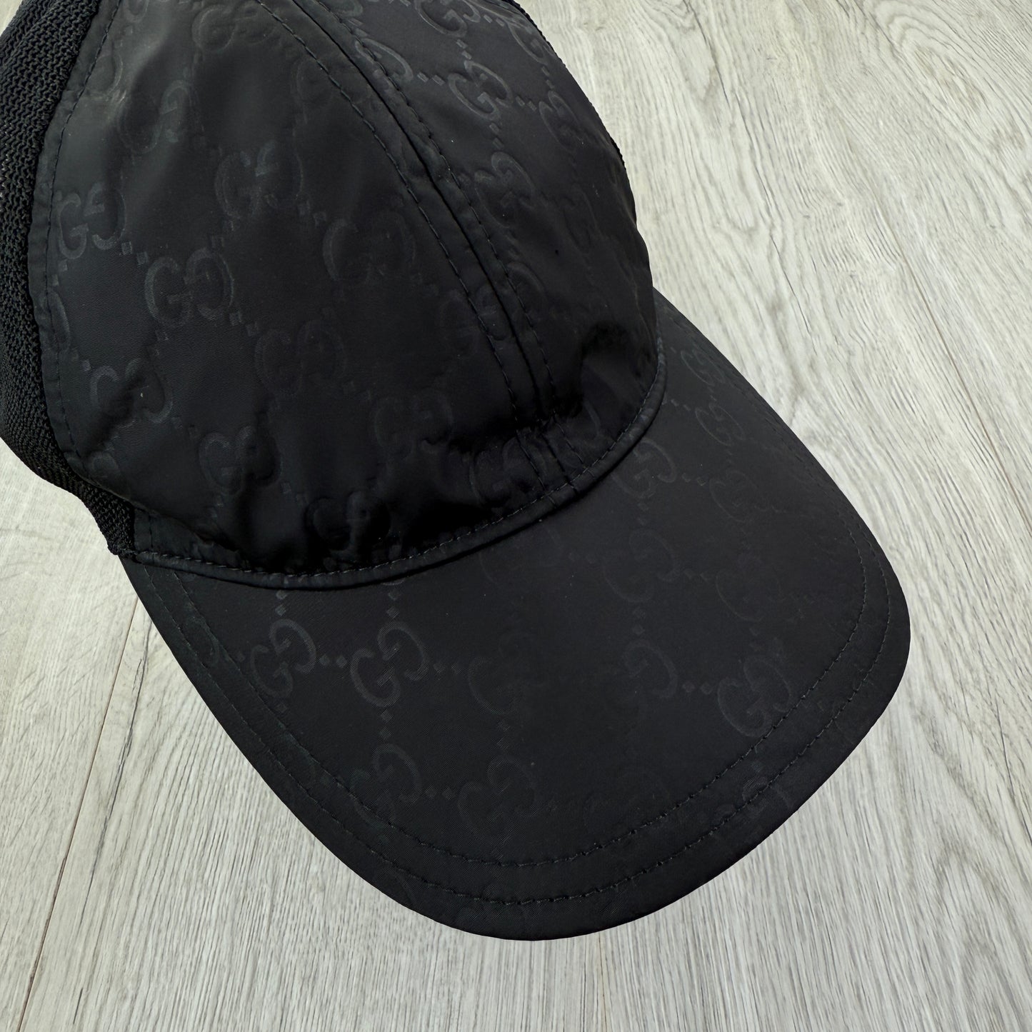 Gucci Men’s Black GG Print Baseball Cap