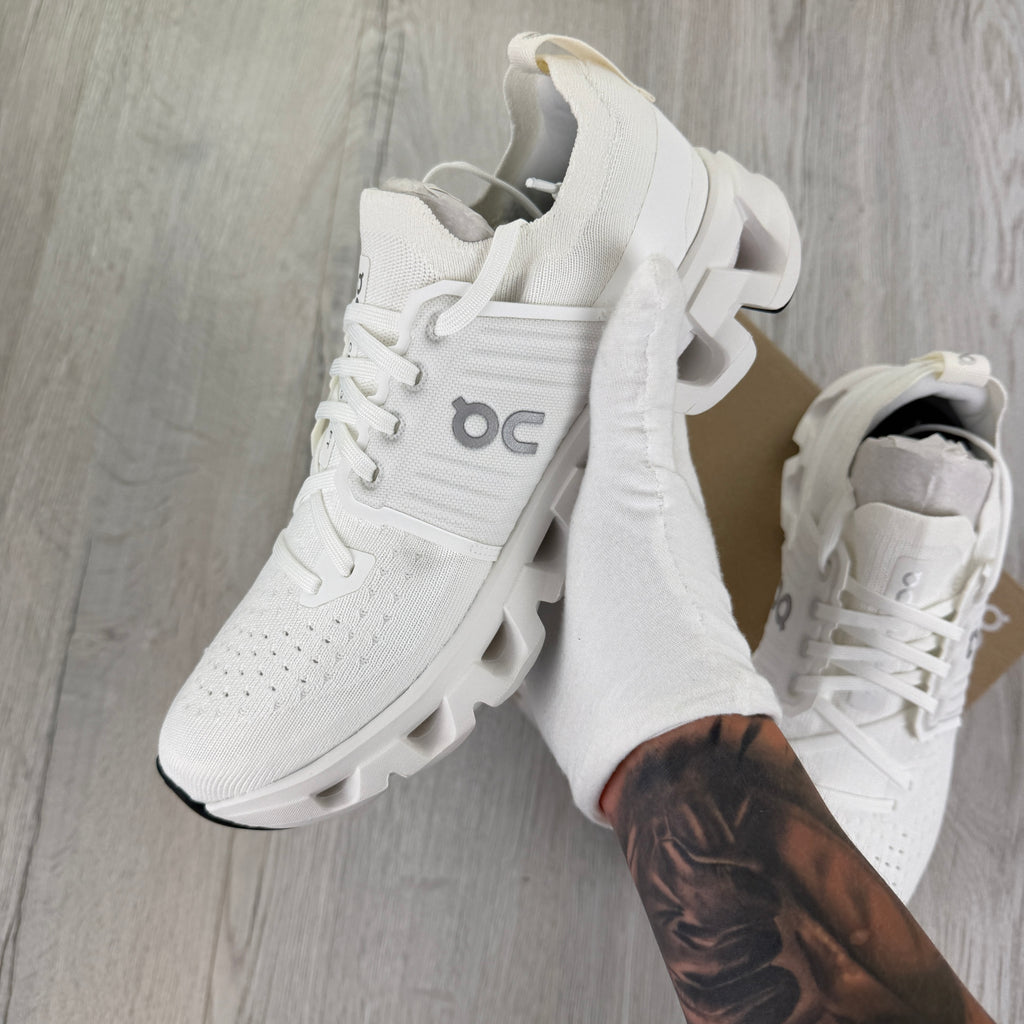On Running Cloudswift 4 All White Trainers