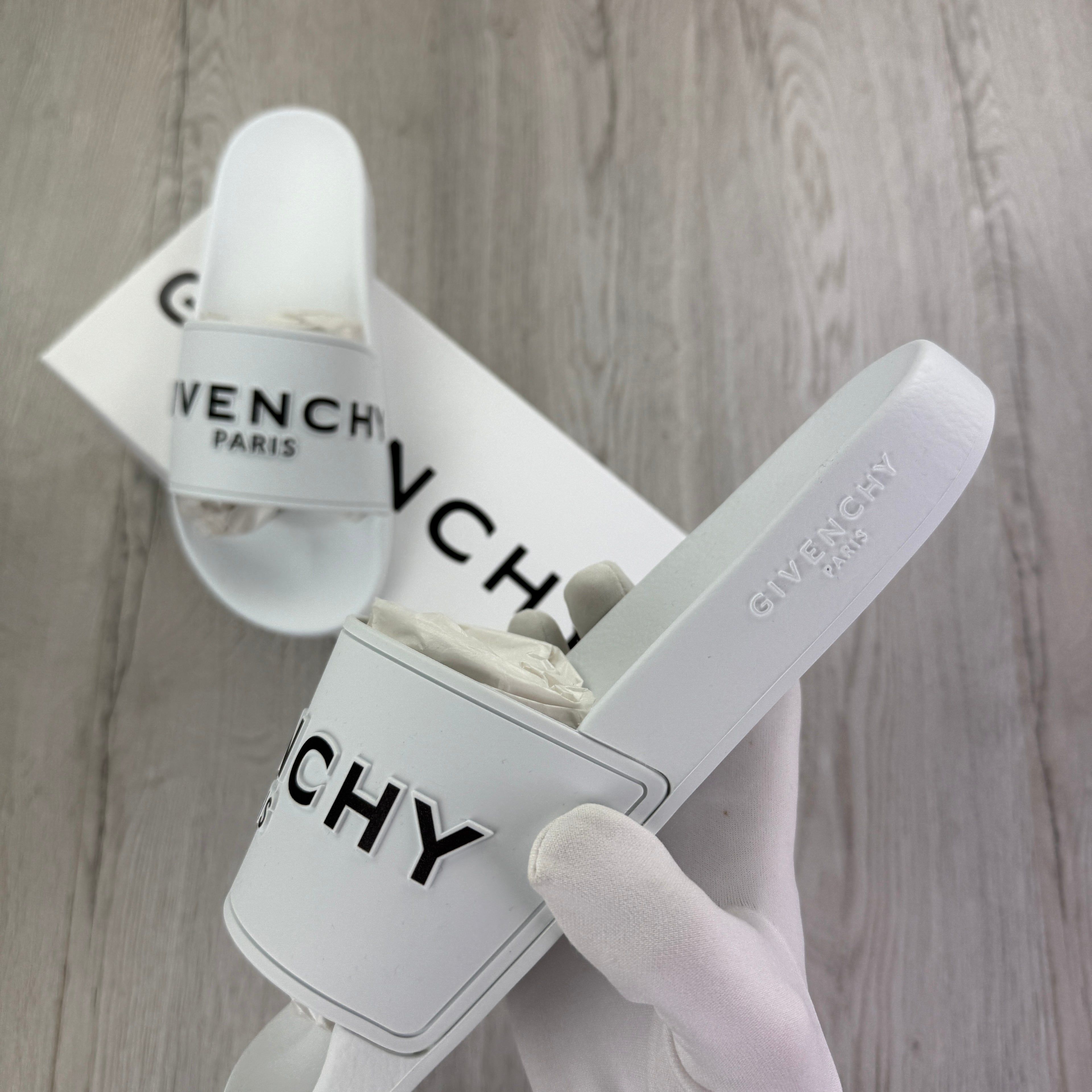 Givenchy Men’s White Sliders