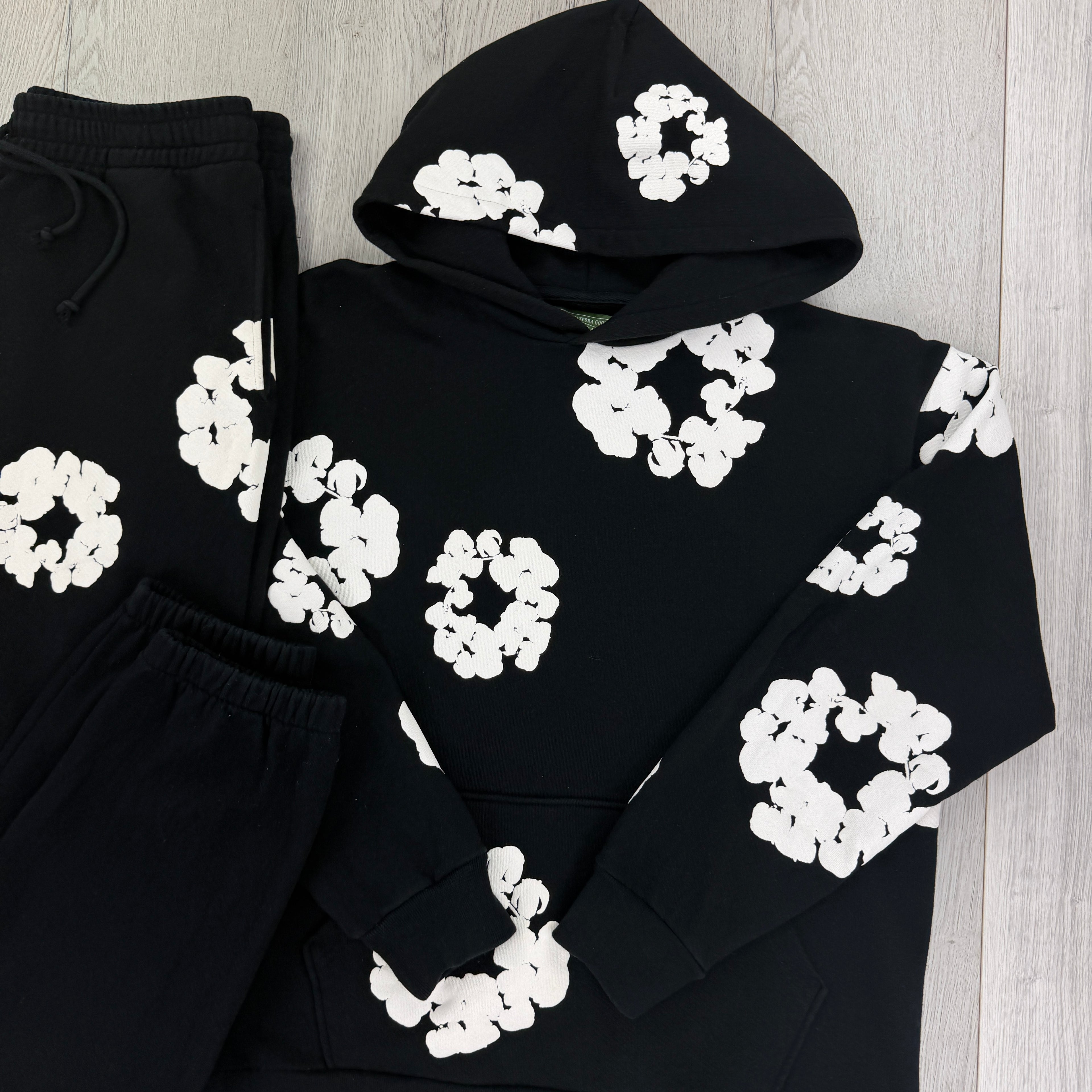 Denim Tears Black White Tracksuit - Large