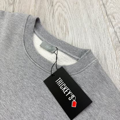 Christian Dior Men’s Grey Crewneck Jumper - Medium Slim