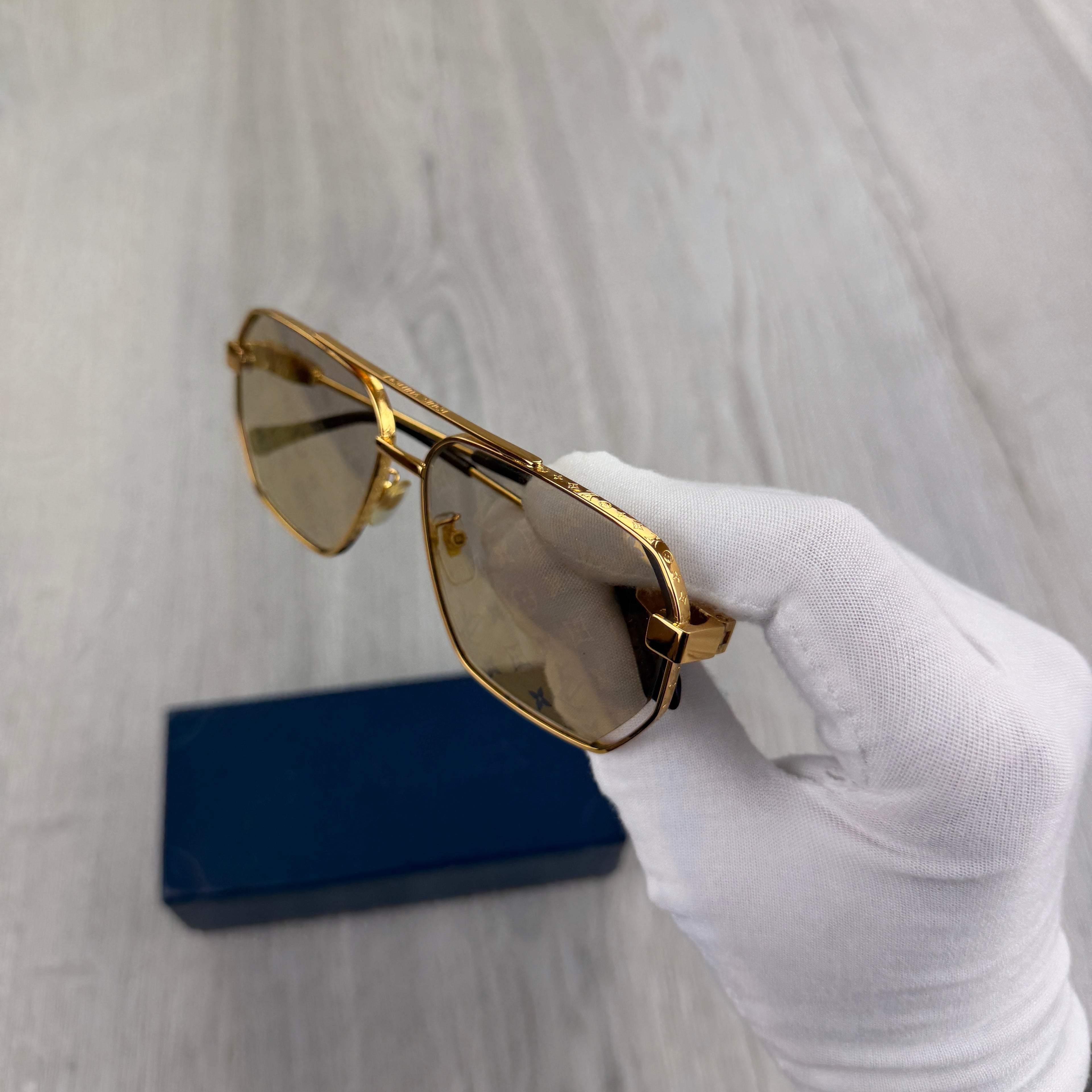 Louis Vuitton Men’s Gold Monogram Sunglasses