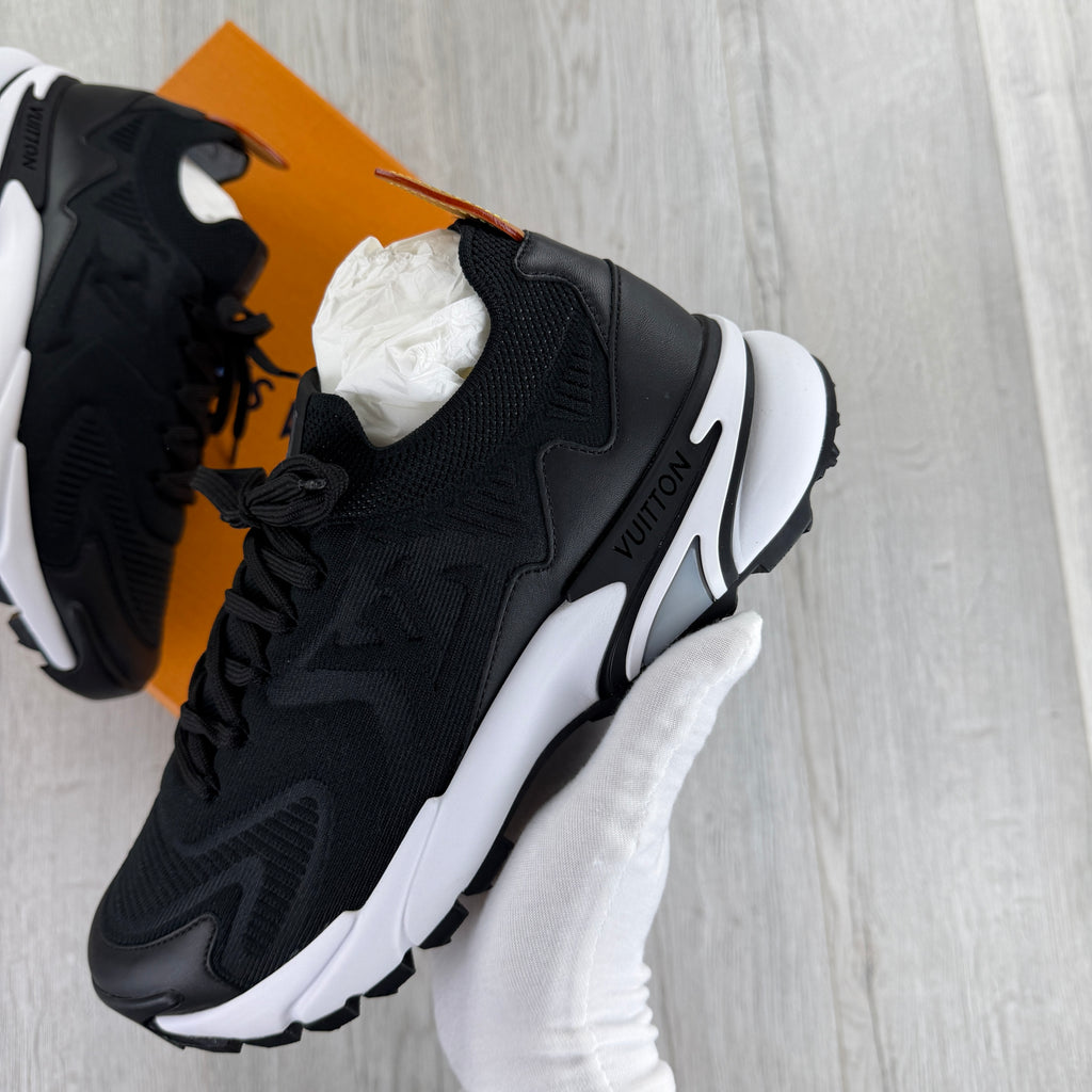 Louis Vuitton Men’s Black & White Tatic Trainers - Uk 7 (Fit 8)