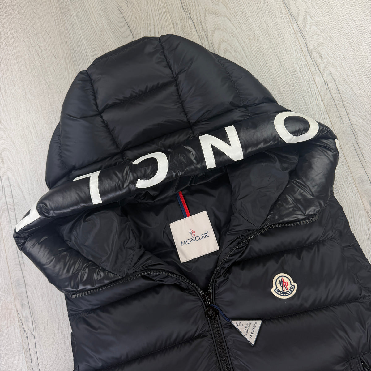 Moncler Men’s Black Montreuil Padded Bodywarmer With Hood - Size 4