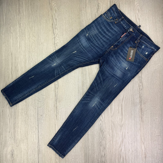Dsquared2 Men’s Distressed Cigarette Jeans - 48 (Uk 32)