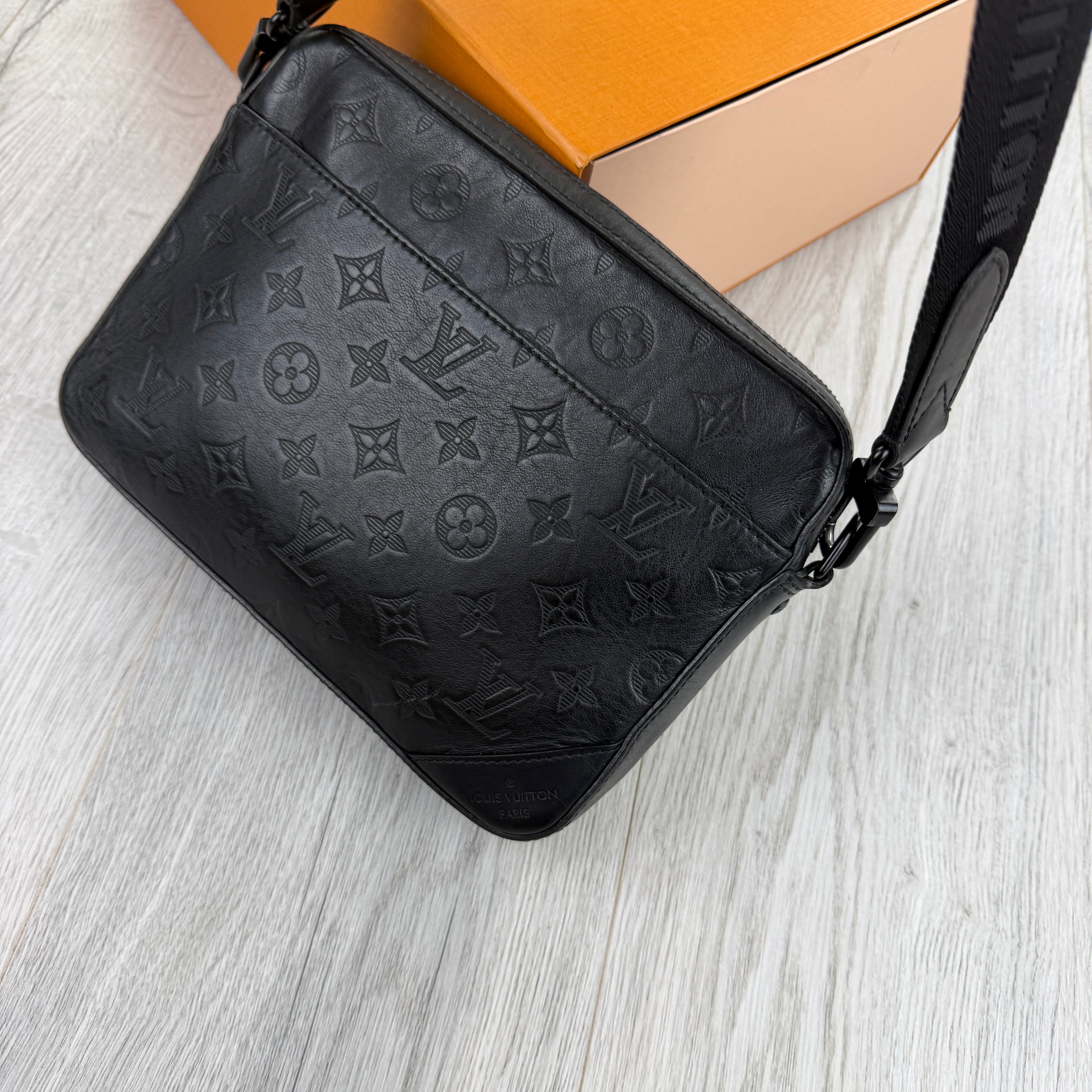Louis Vuitton Men’s Shadow Black Monogram Duo Messenger Bag