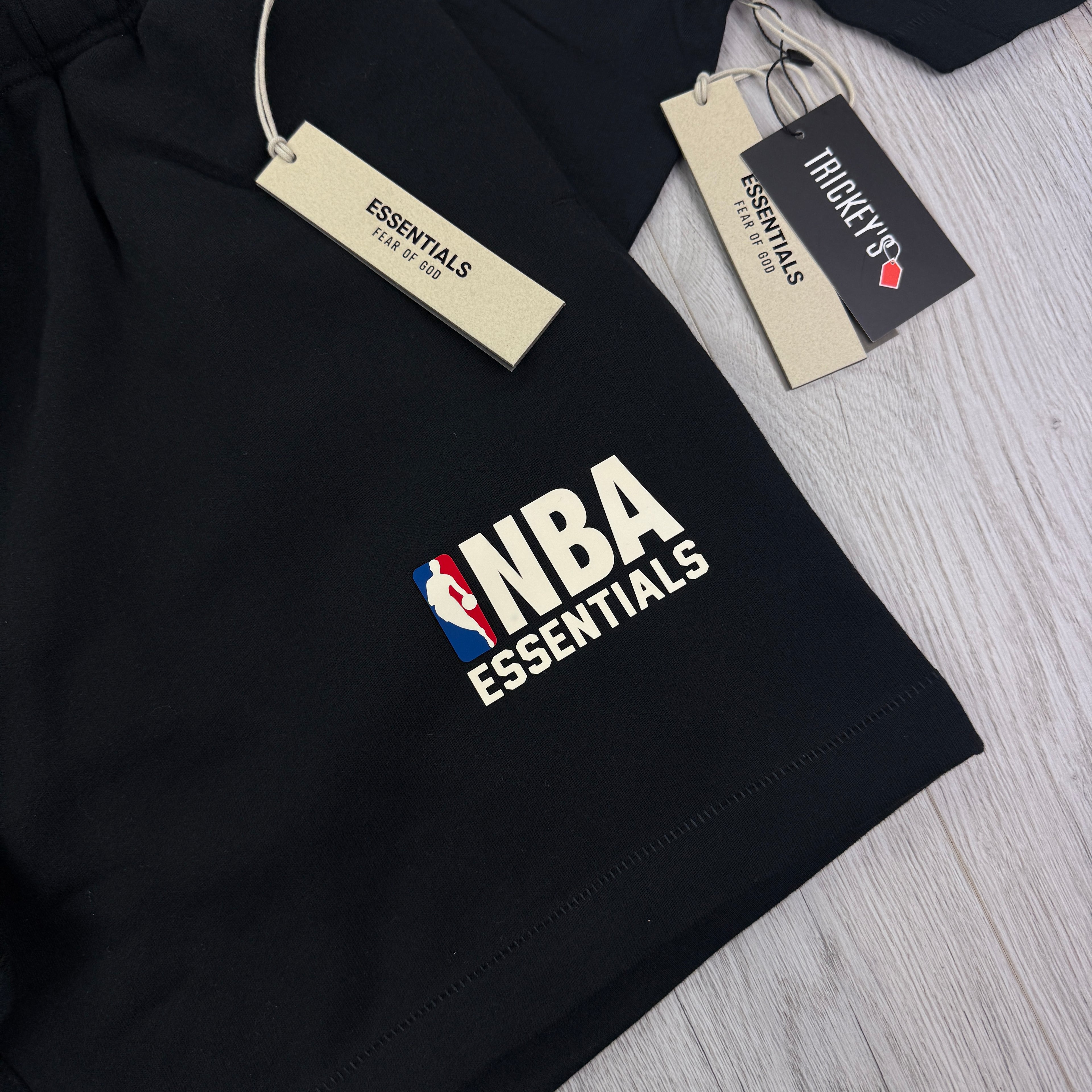 Essentials x NBA Men’s Black T-shirt & Short Set