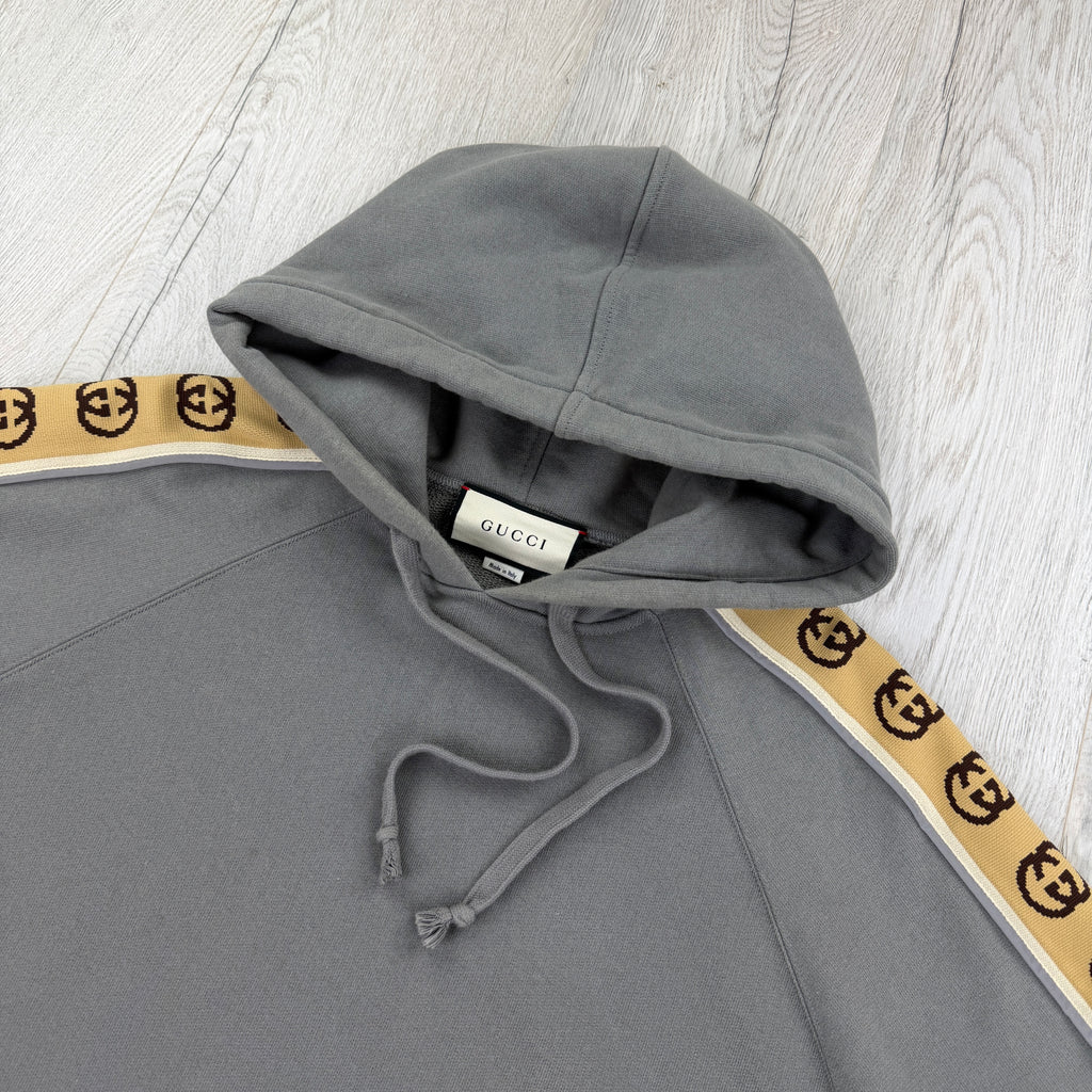 Gucci Men’s Grey Pullover Hoodie - Medium