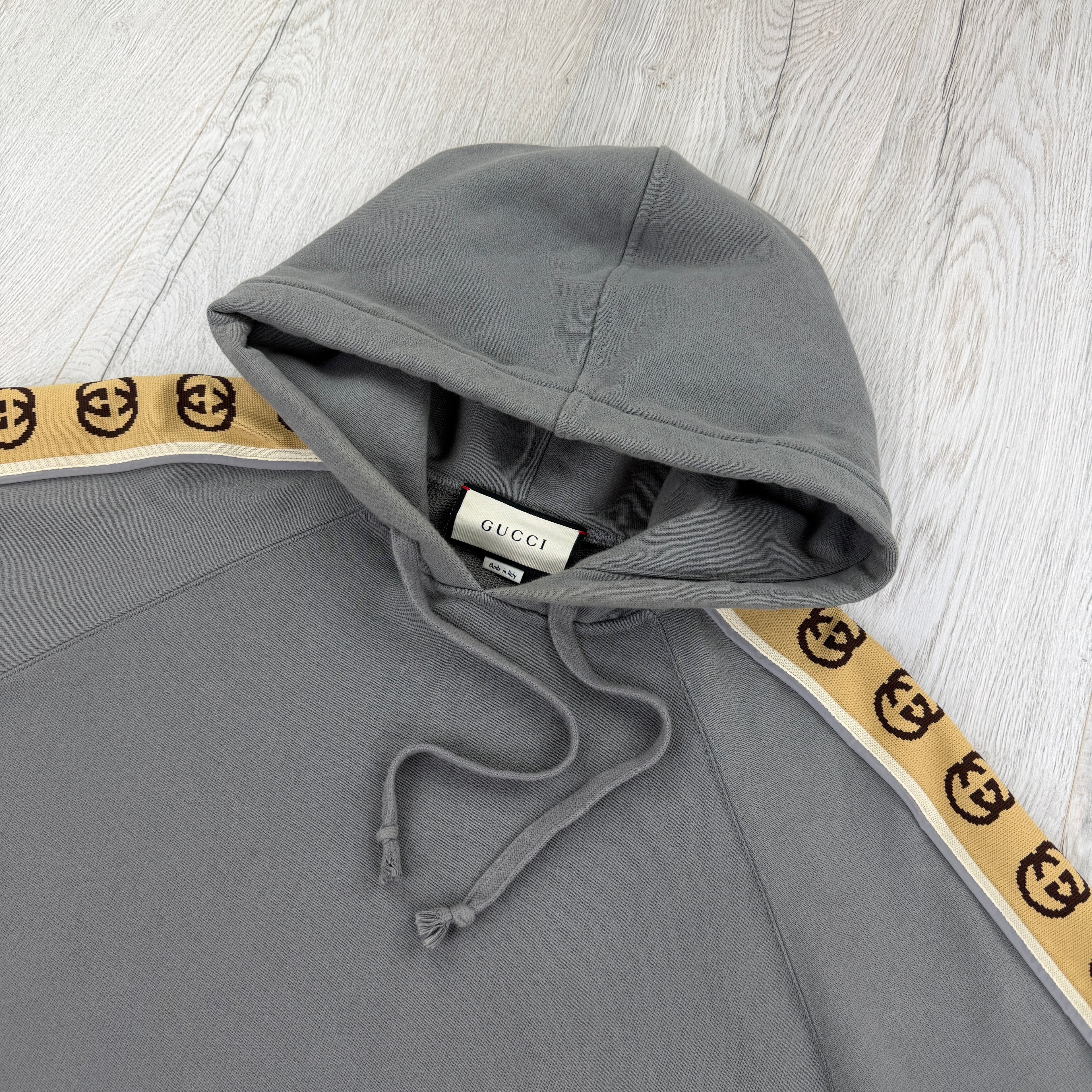 Gucci Men’s Grey Pullover Hoodie - Medium