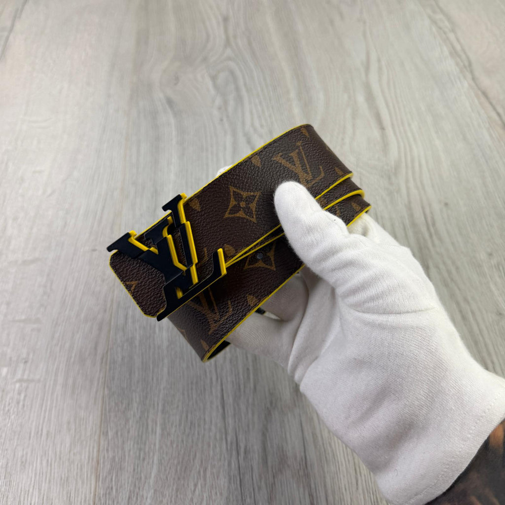 Louis Vuitton Men’s Brown / Yellow Monogram Belt - 90 (Uk 28-34)