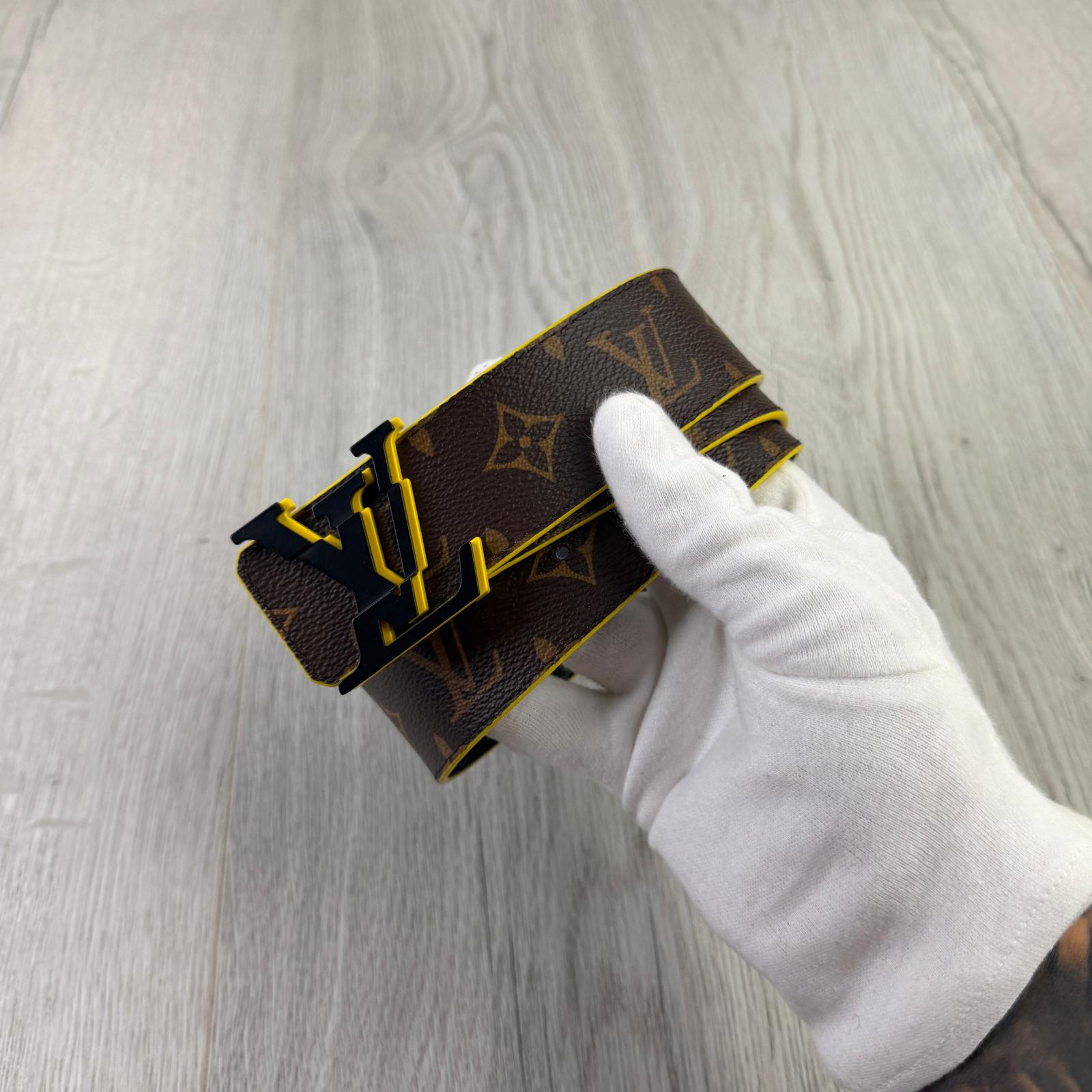 Louis Vuitton Men’s Brown / Yellow Monogram Belt - 90 (Uk 28-34)