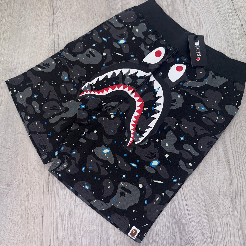 Bape Men’s Space Camo Shark Shorts