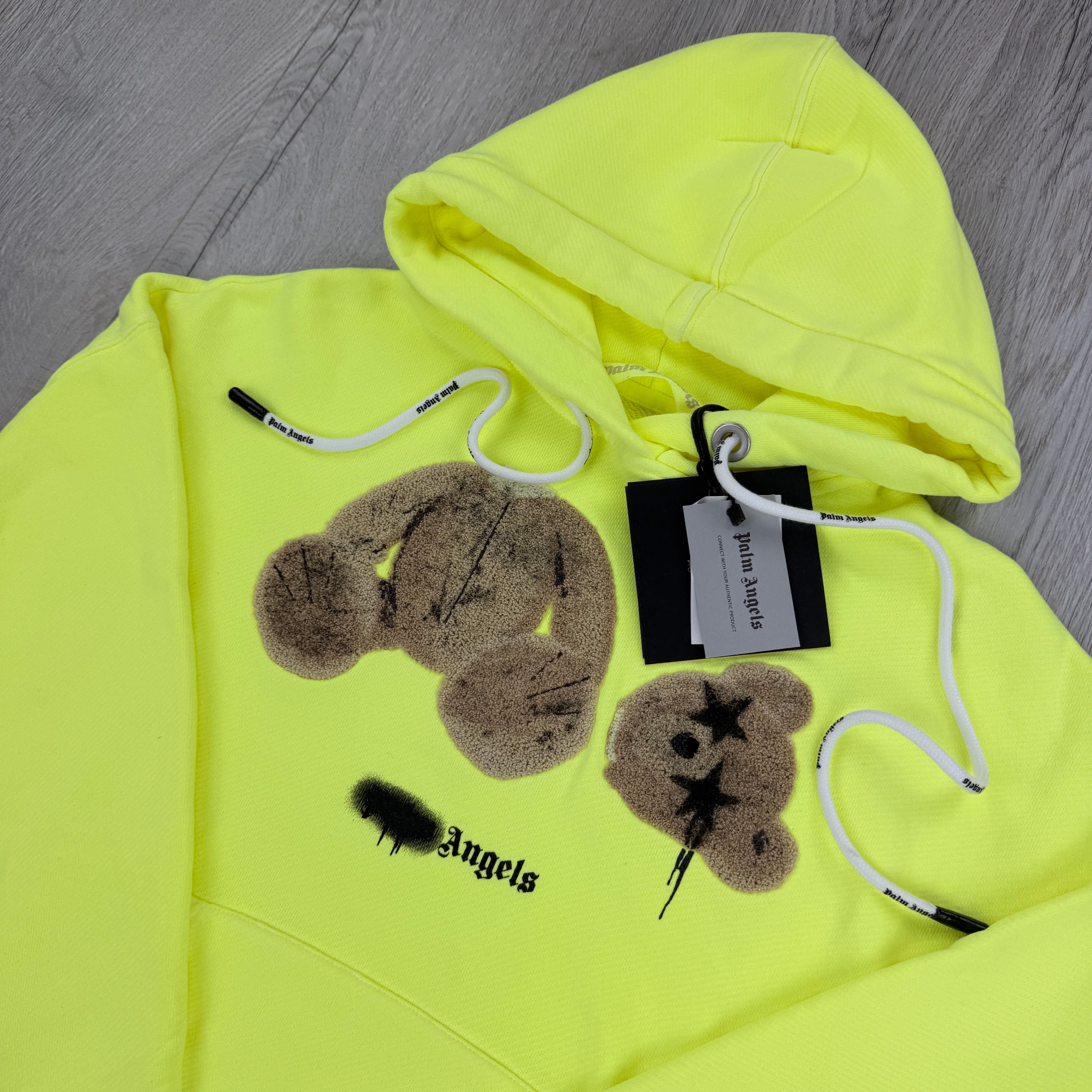 Palm Angels Kill The Bear Neon Yellow Hoodie