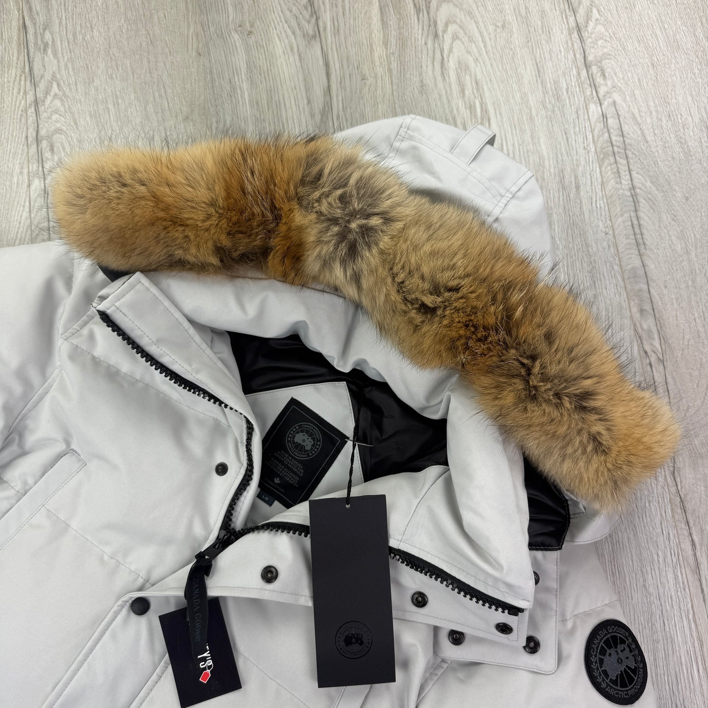 Canada Goose Men’s Silverburch Wyndham Black Badge Parker Jacket - Large