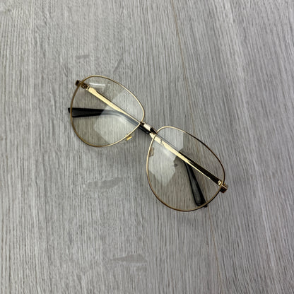 Gucci Men’s Gold Clear Frames