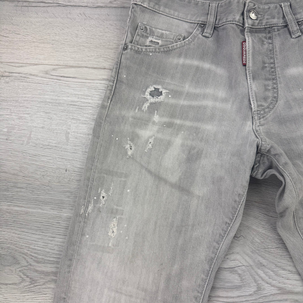 Dsquared2 Men’s Grey Distressed Jeans - 48 (Uk 32)