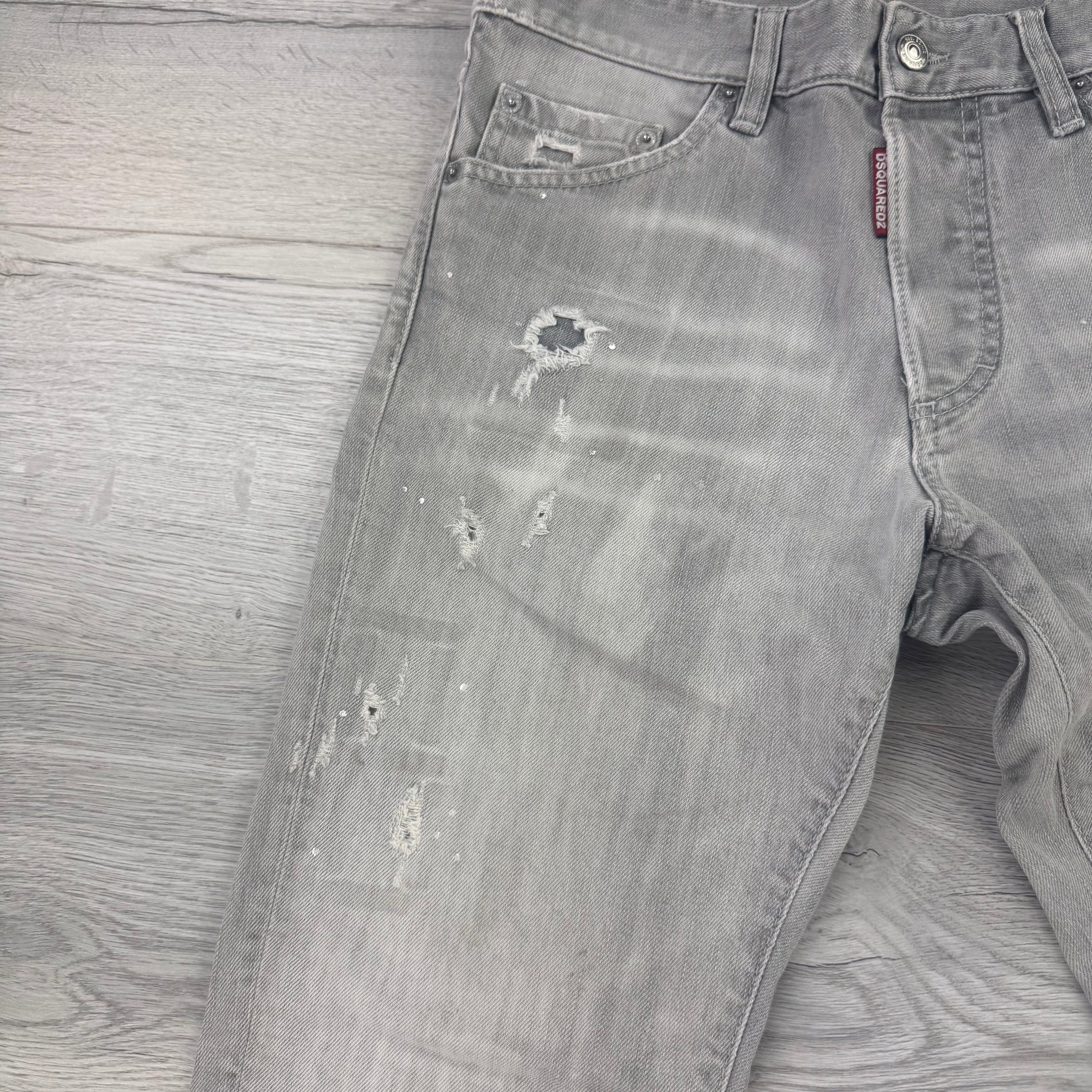 Dsquared2 Men’s Grey Distressed Jeans - 48 (Uk 32)