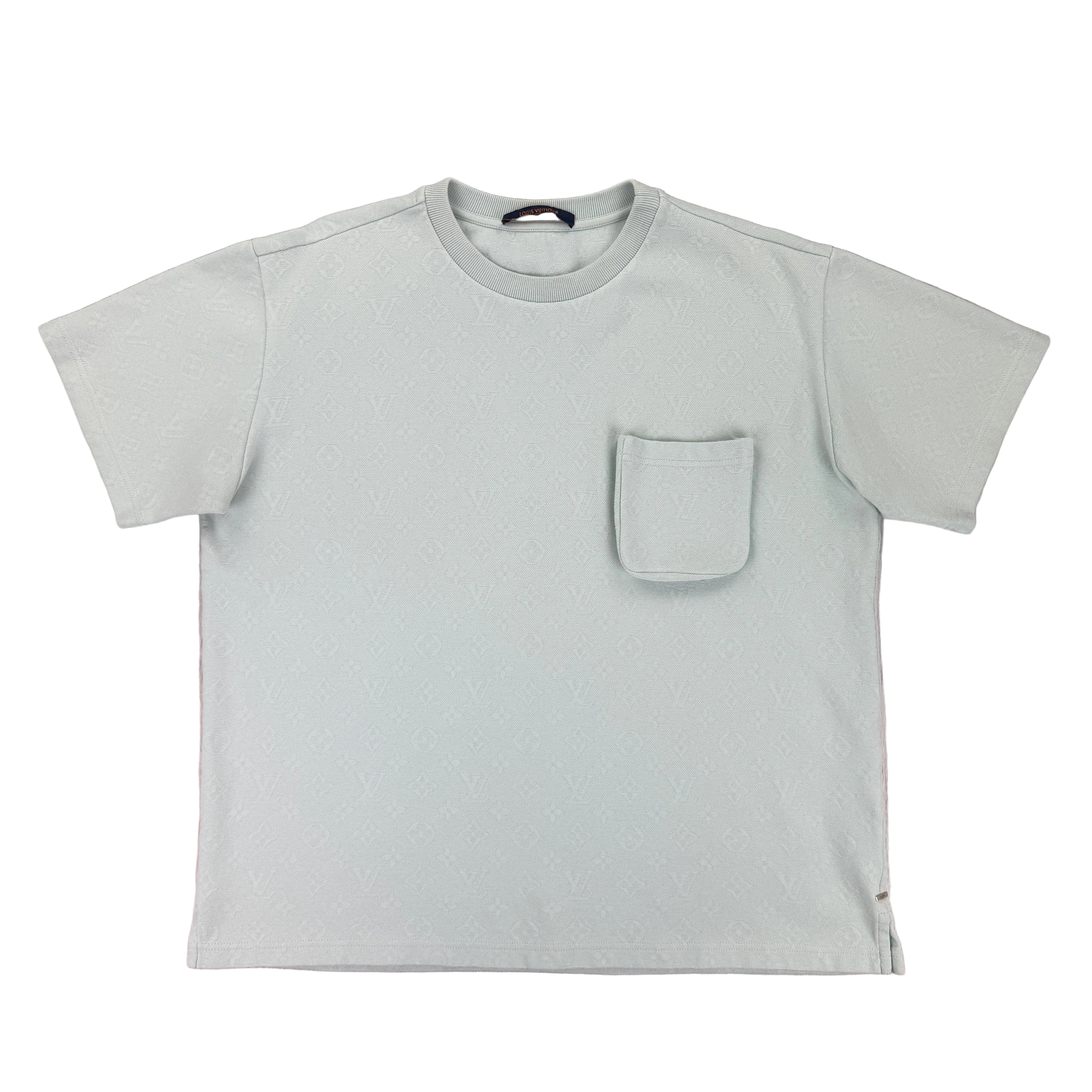 Louis Vuitton Men’s Mint Monogram 3D Pocket T-shirt - Large