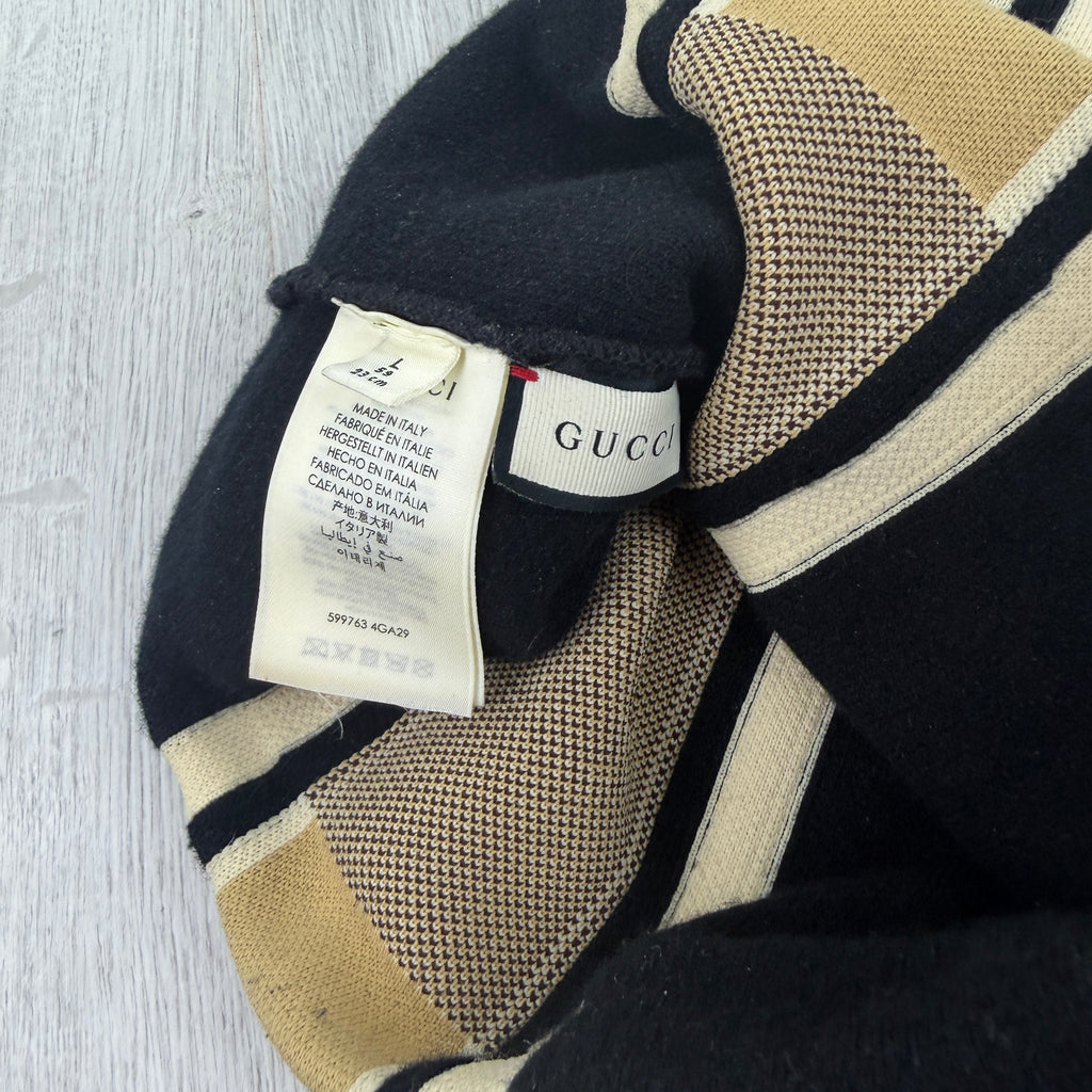Gucci Men’s Black Wool GG Beanie