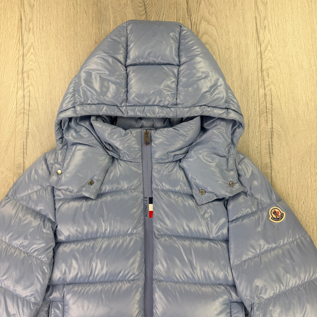 Moncler Men’s Cuvellier Baby Blue Zip-up Down Jacket - Size 4