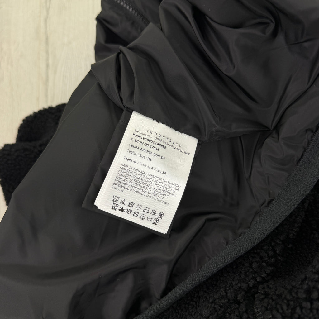 Moncler Men’s Black Zip-up Felpa Aperta Con Zip Taglia - XL