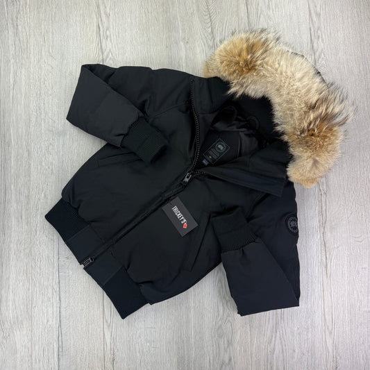 Canada Goose Women’s Black Savona Bomber Parker Jacket - XXS
