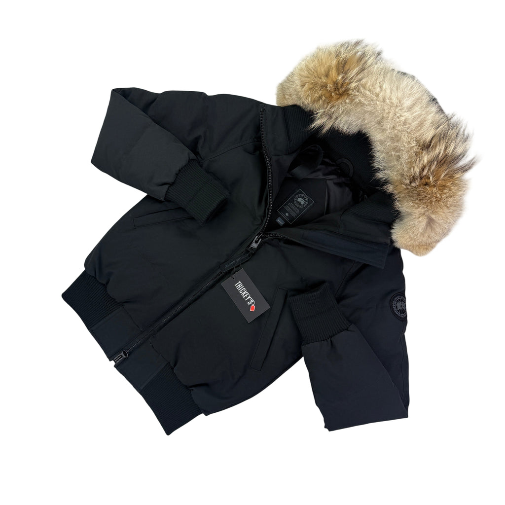 Canada Goose Women’s Black Savona Bomber Parker Jacket - XXS