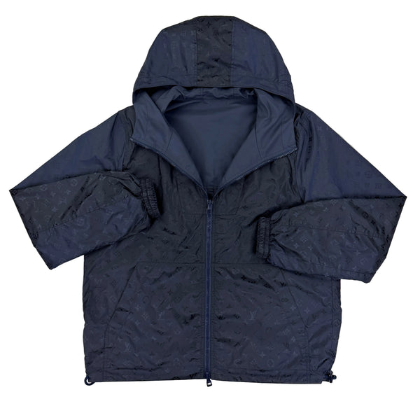 Louis Vuitton Men’s Monogram Reversible Navy Windbreaker Jacket - Size 48
