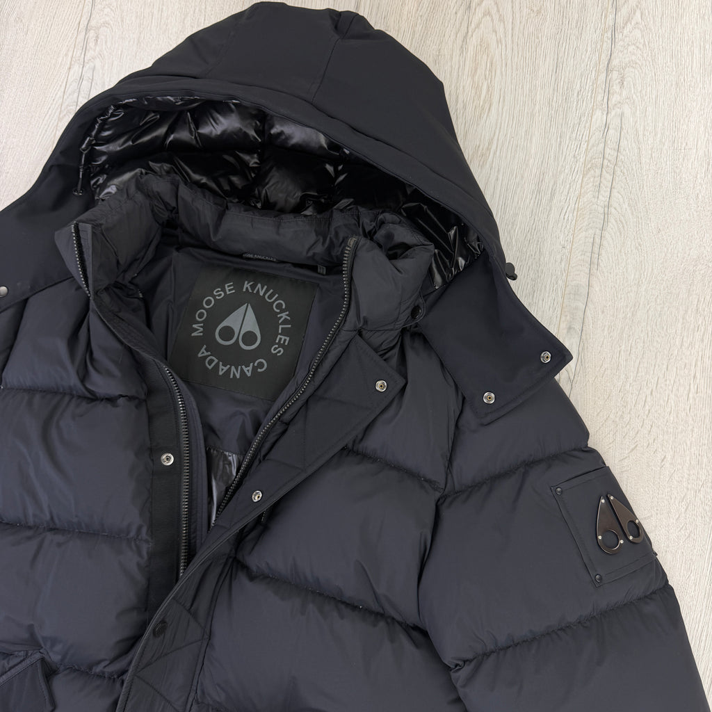 Moose Knuckles Men’s Black Down Jacket - Medium