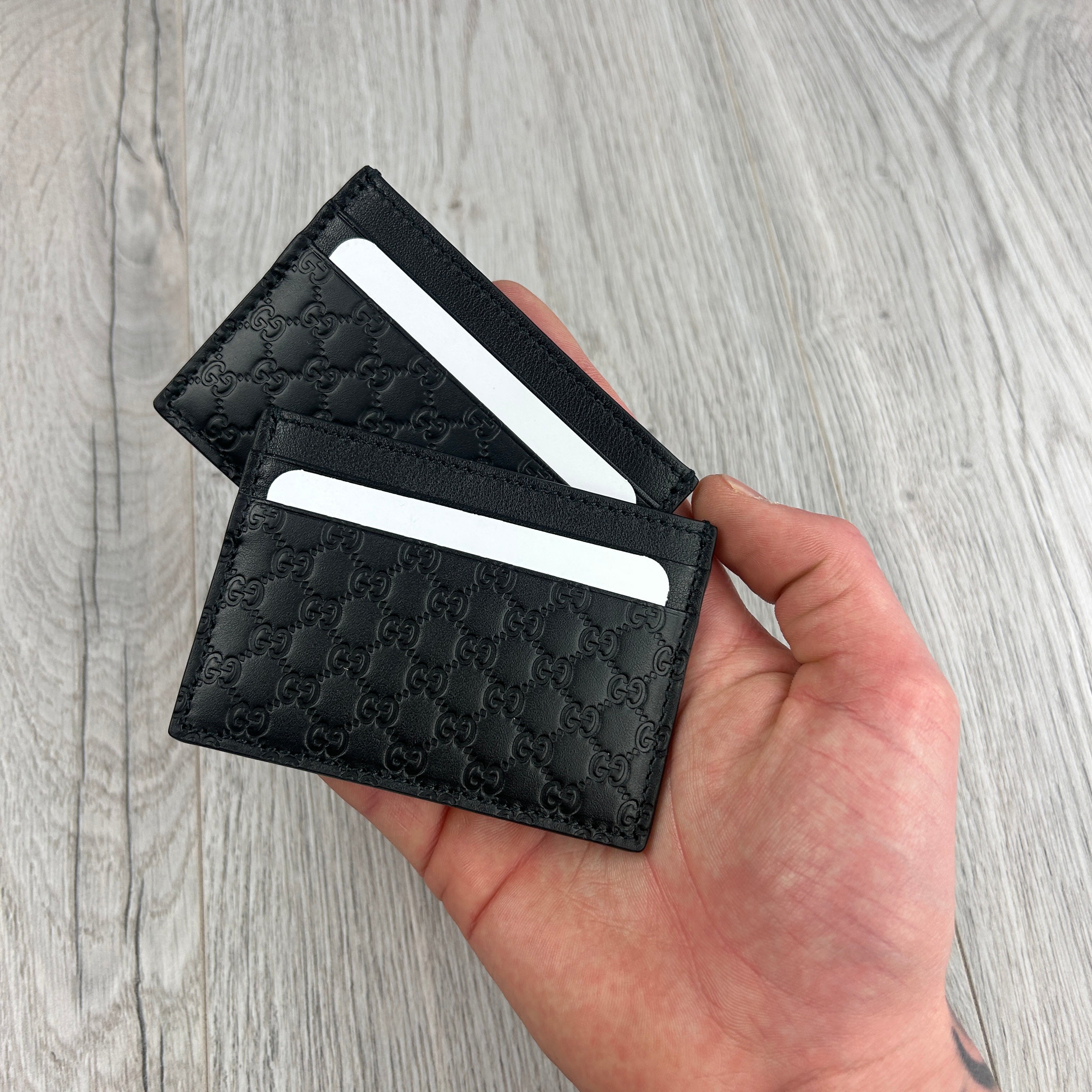 Gucci GG Interlocking Black Card Holder