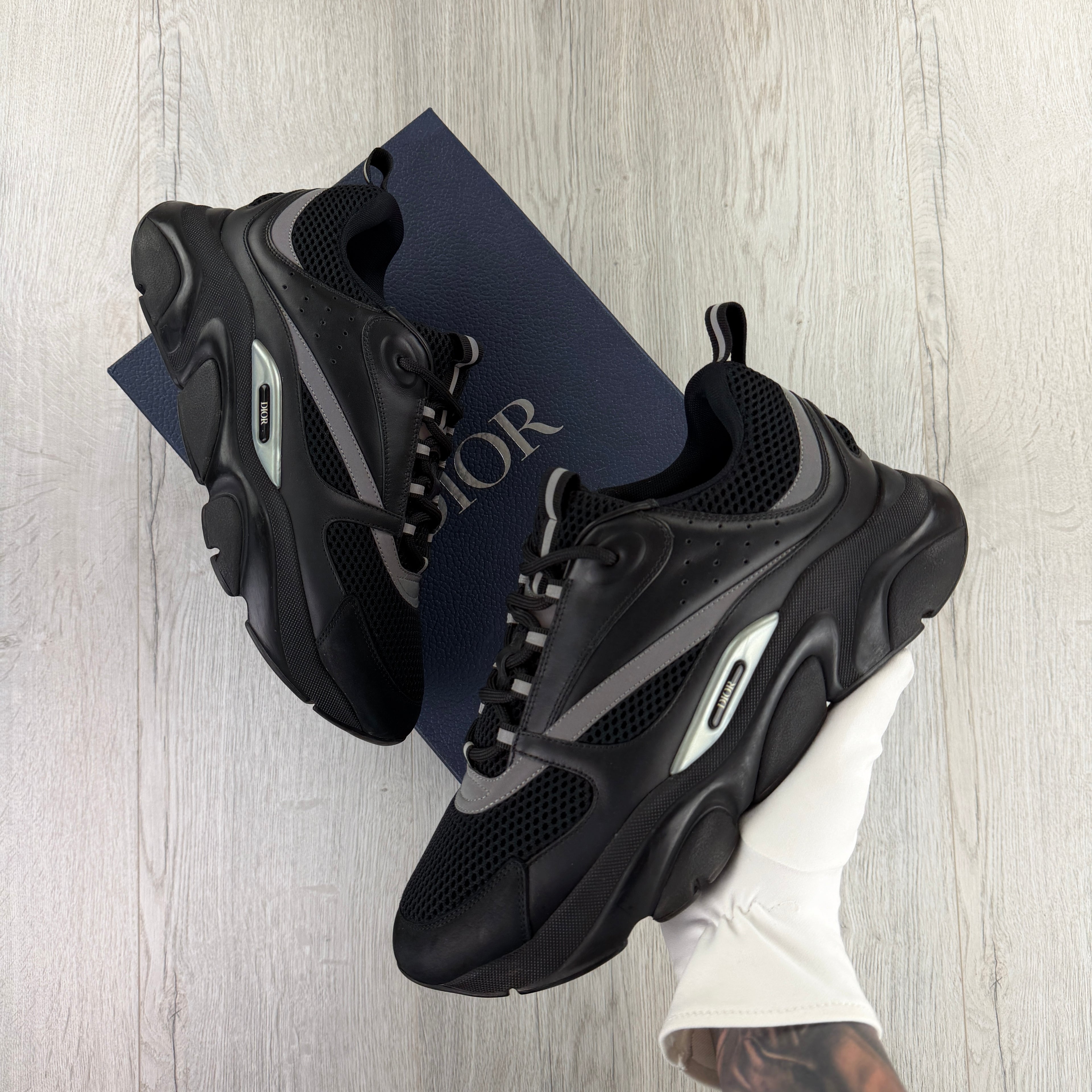 Dior B22 Men’s Triple Black Trainers - 45 (Fit Uk 10/10.5)