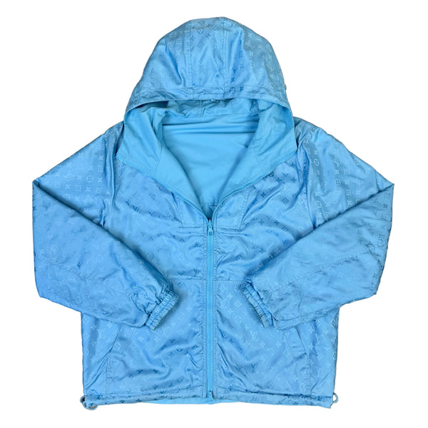 Louis Vuitton Men’s Monogram Reversible Blue Windbreaker Jacket - Size 50 (M/L)