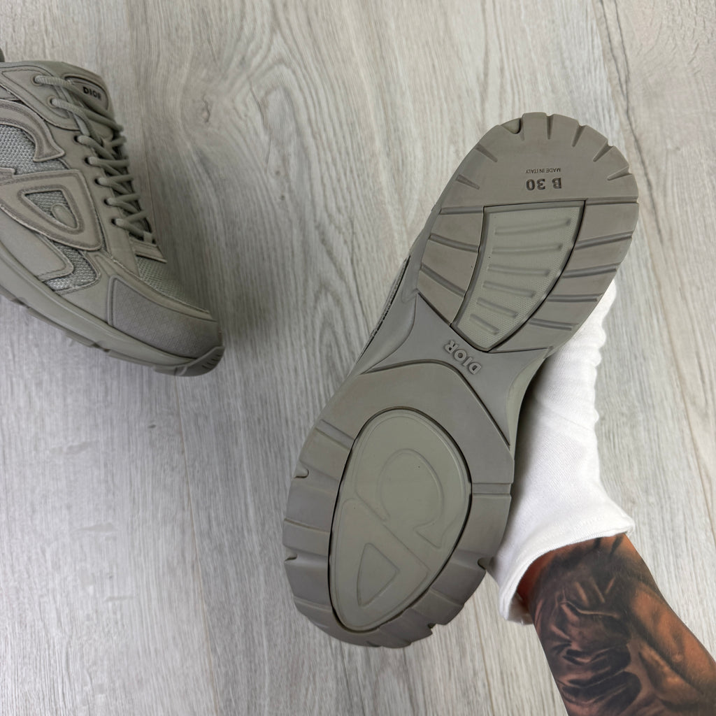 Dior x Stone Island B30 Men’s Khaki Grey Trainers - 43 (Uk 9)