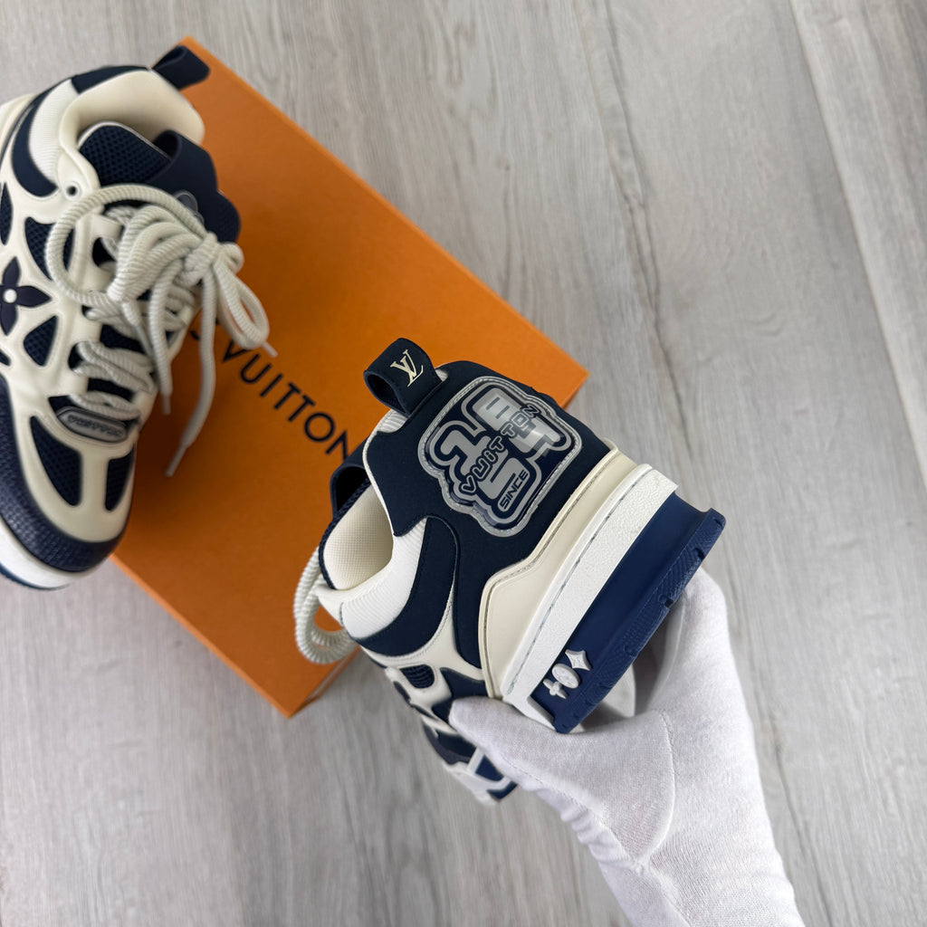 Louis Vuitton Men’s Navy & White Skate Trainers - Uk 8 (Fit 8.5/9)