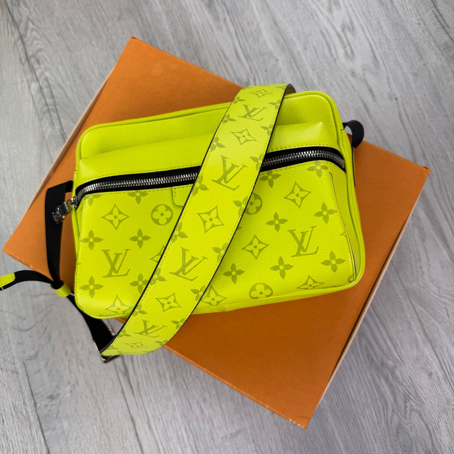 Louis Vuitton Men’s Neon Yellow Outdoor Messenger Bag