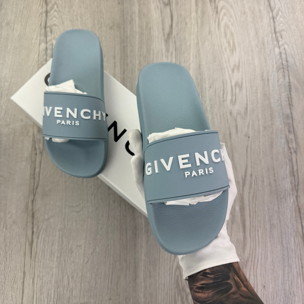 Givenchy Men’s Sky Blue Sliders