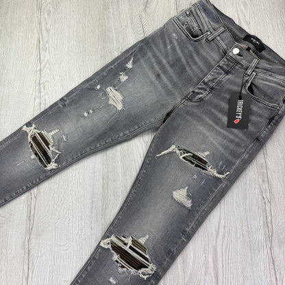 Amiri MX1 Grey Distressed Jeans - Uk 31