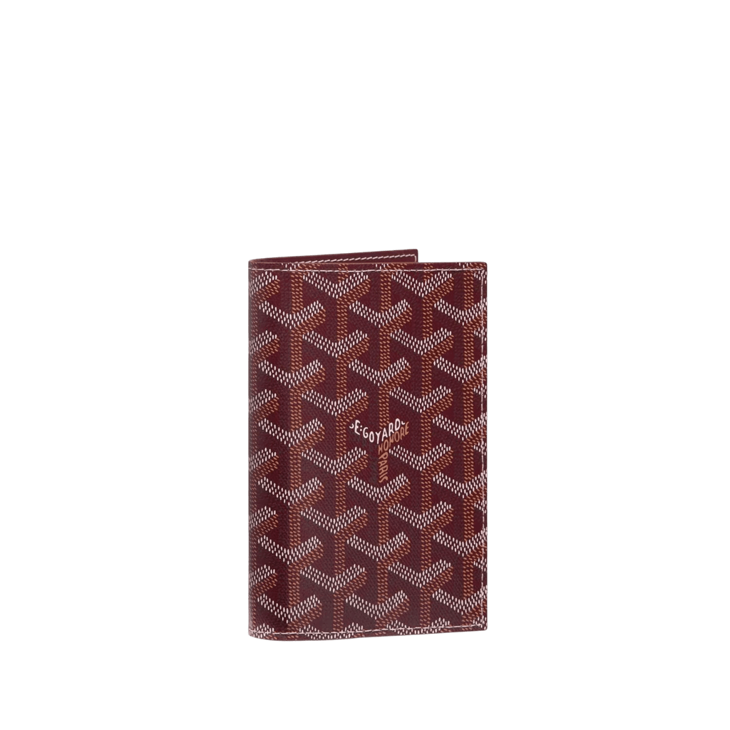 Goyard Grenelle Passport Cover Burgundy