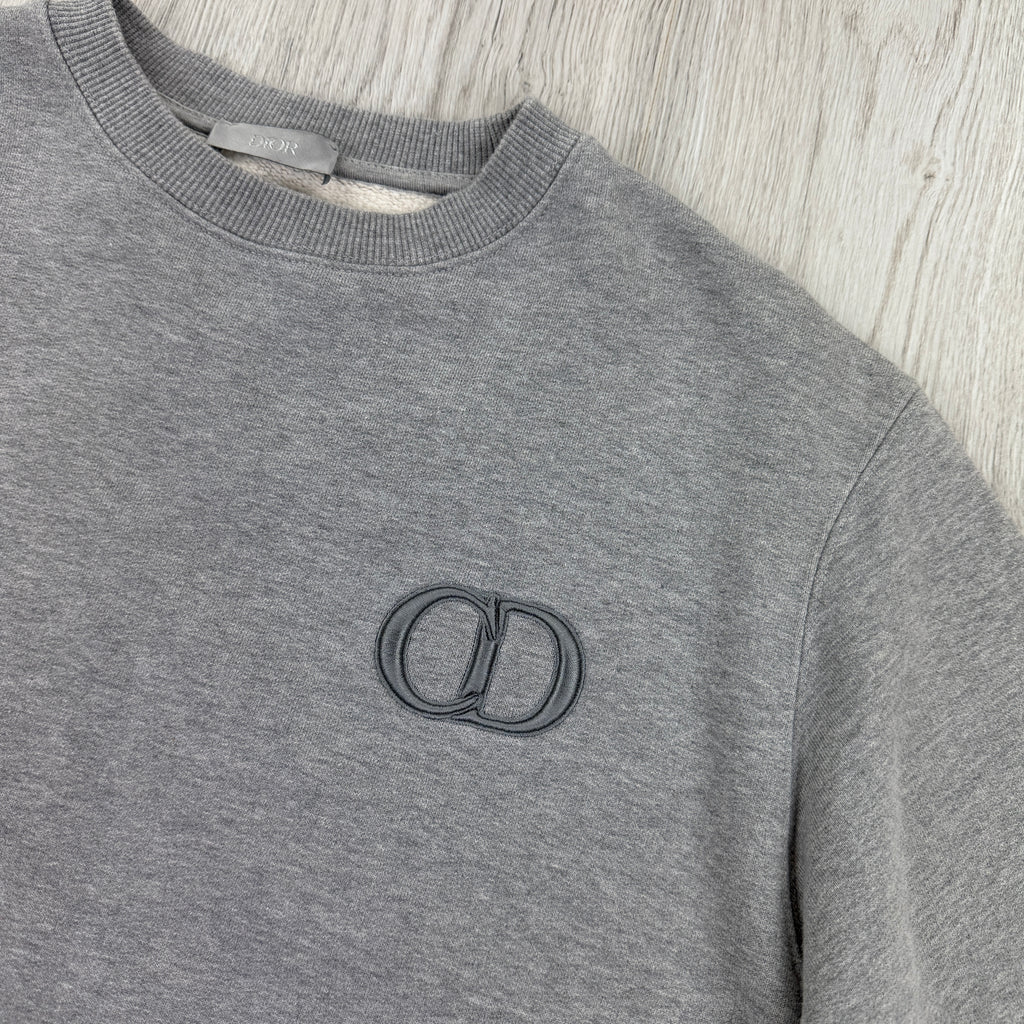 Christian Dior Men’s Grey Crewneck Jumper - Medium Slim